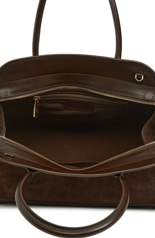 Kahverengi Kadın Süet Çanta