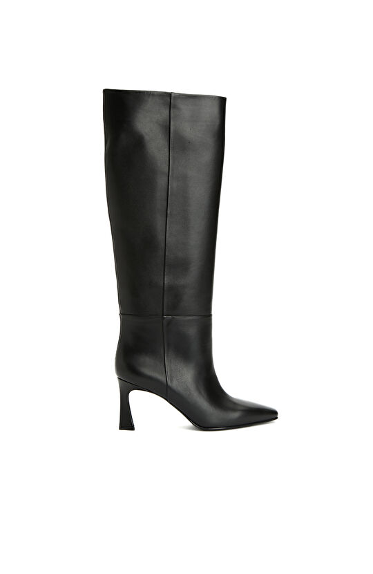 Siyah Kadın Deri Çizme