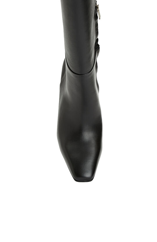 Siyah Kadın Deri Çizme