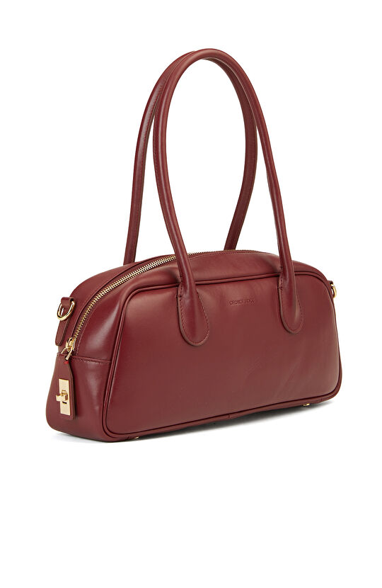 Bordo Kadın Deri Çanta