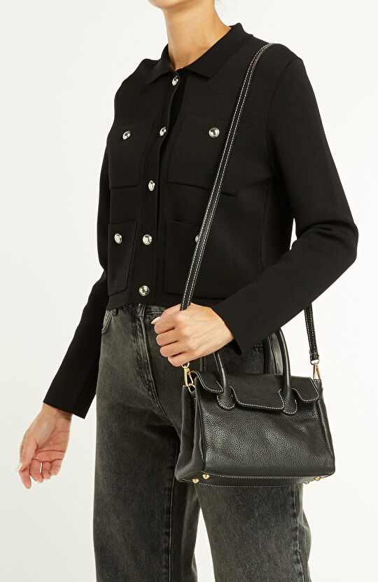 Siyah Kadın Deri Çanta