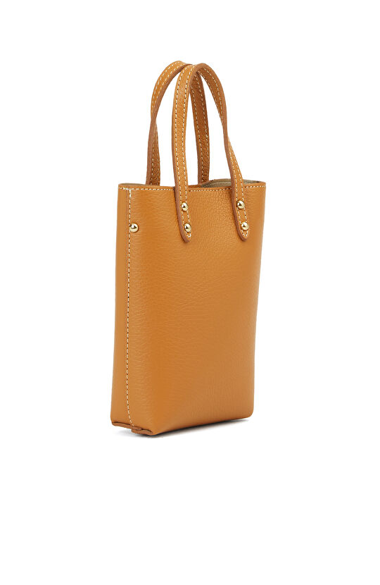 Taba Desenli Kadın Deri Postacı Çantası