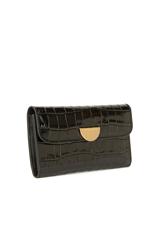 Siyah Kadın Deri Cüzdan