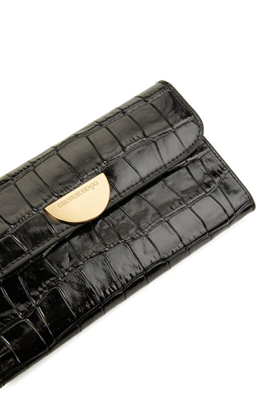 Siyah Kadın Deri Cüzdan