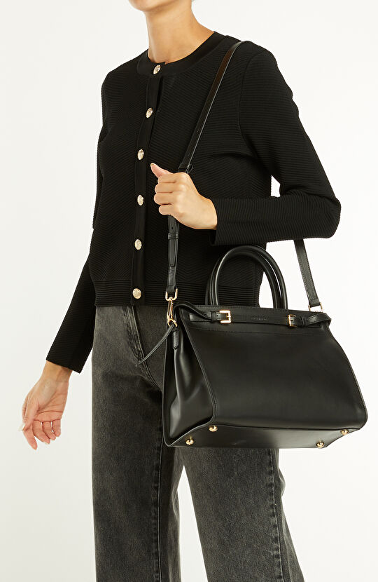 Siyah Kadın Deri Çanta