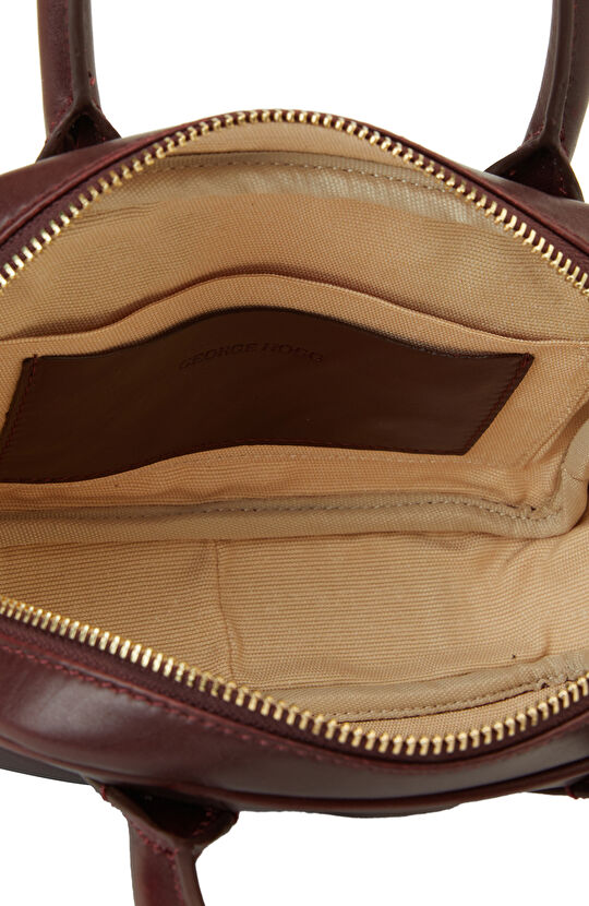 Bordo Kadın Deri Postacı Çantası