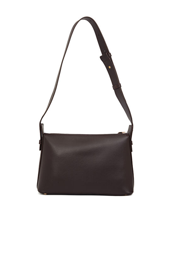 Kahverengi Kadın Deri Postacı Çantası