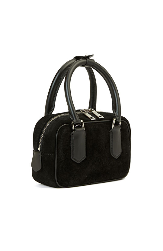Siyah Kadın Süet Çanta