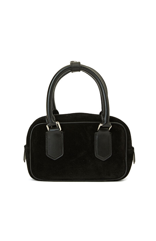 Siyah Kadın Süet Çanta