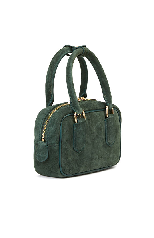 Yeşil Kadın Süet Çanta
