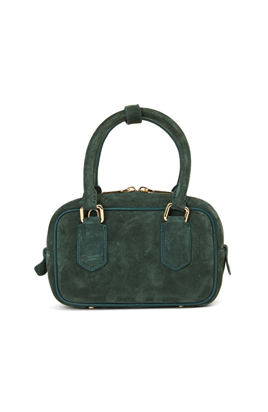 Yeşil Kadın Süet Çanta