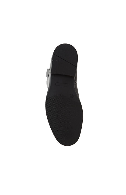 Siyah Kadın Tokalı Deri Bot