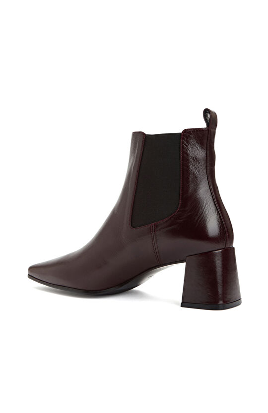 Bordo Western Kadın Deri Bot