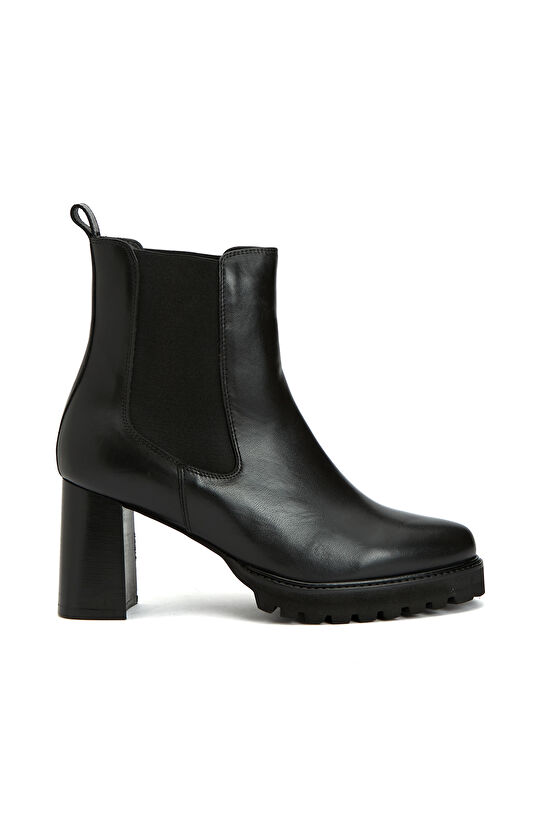 Siyah Kadın Deri Bot