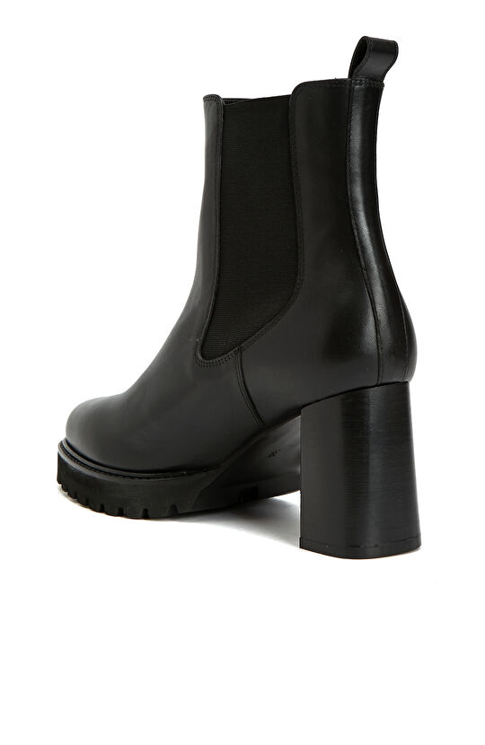 Siyah Kadın Deri Bot