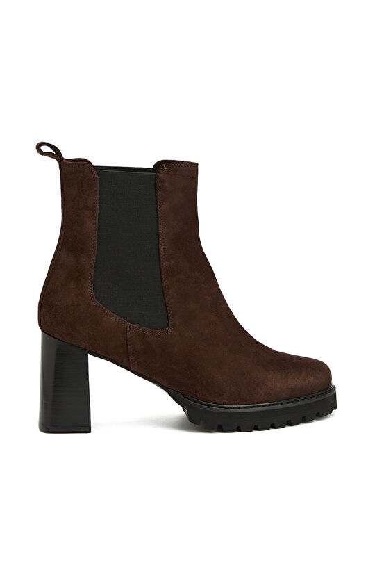 Kahverengi Kadın Süet Bot