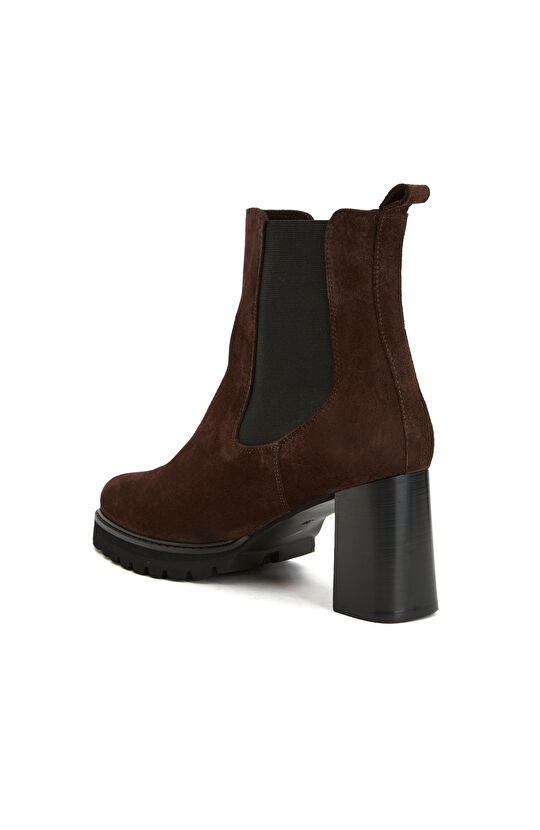 Kahverengi Kadın Süet Bot