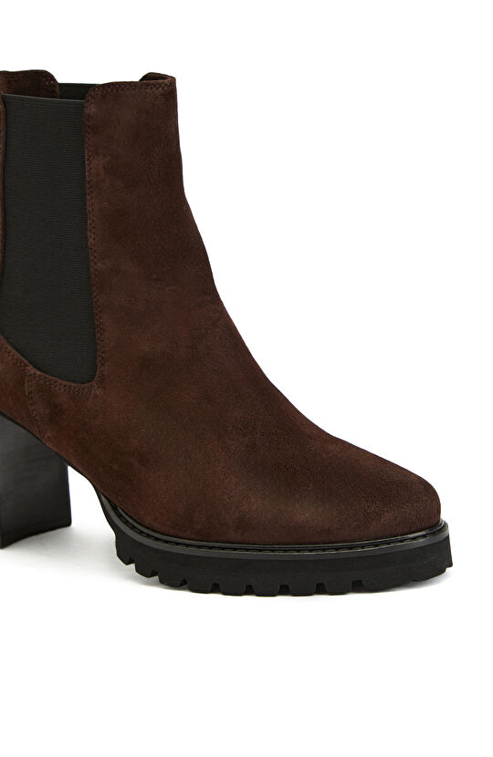 Kahverengi Kadın Süet Bot