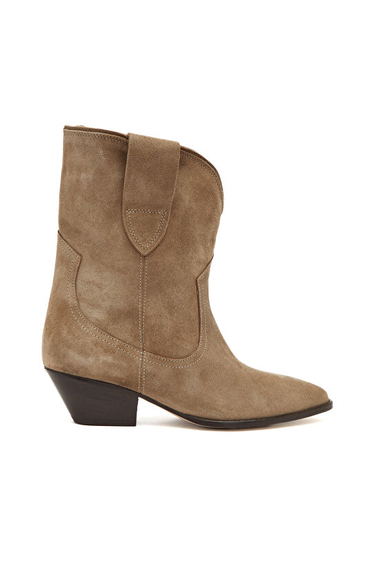 Kum Kadın Western Süet Deri Bot