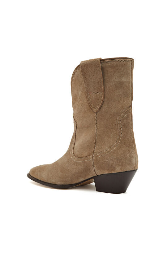 Kum Kadın Western Süet Deri Bot