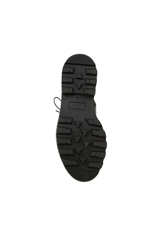 Siyah Kadın Deri Postal Bot