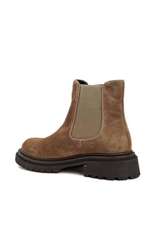 Vizon Kadın Chelsea Süet Deri Bot