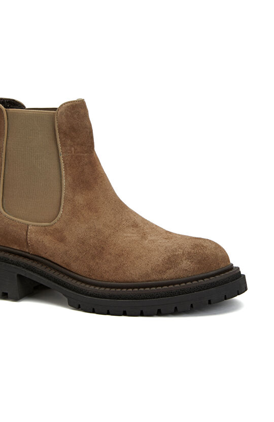 Vizon Kadın Chelsea Süet Deri Bot