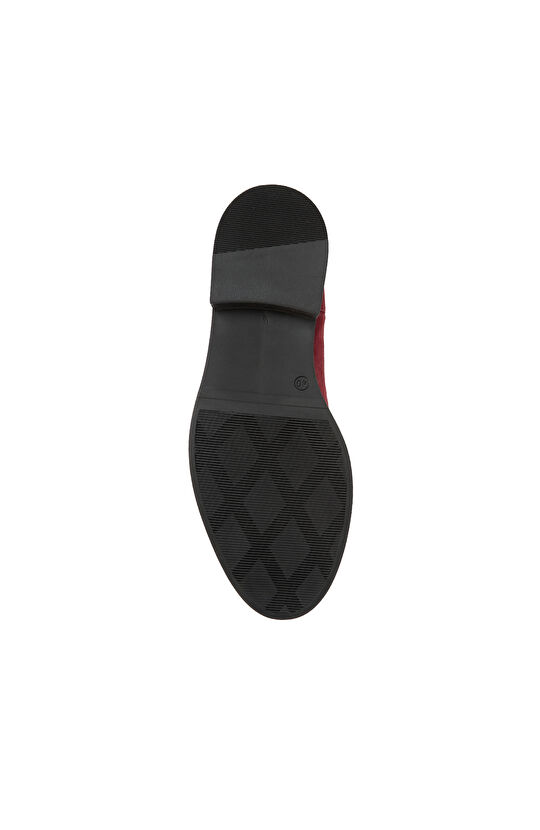 Bordo Kadın Chelsea Süet Deri Bot