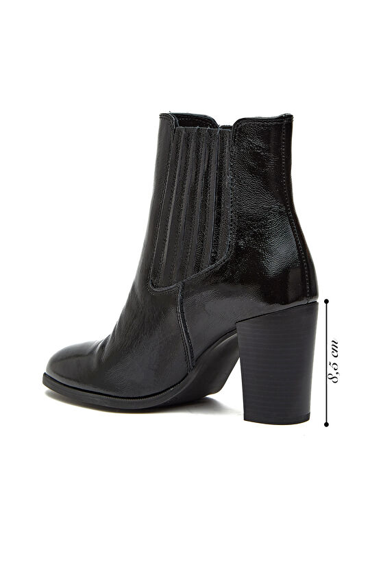 Siyah Chelsea Kadın Deri Bot