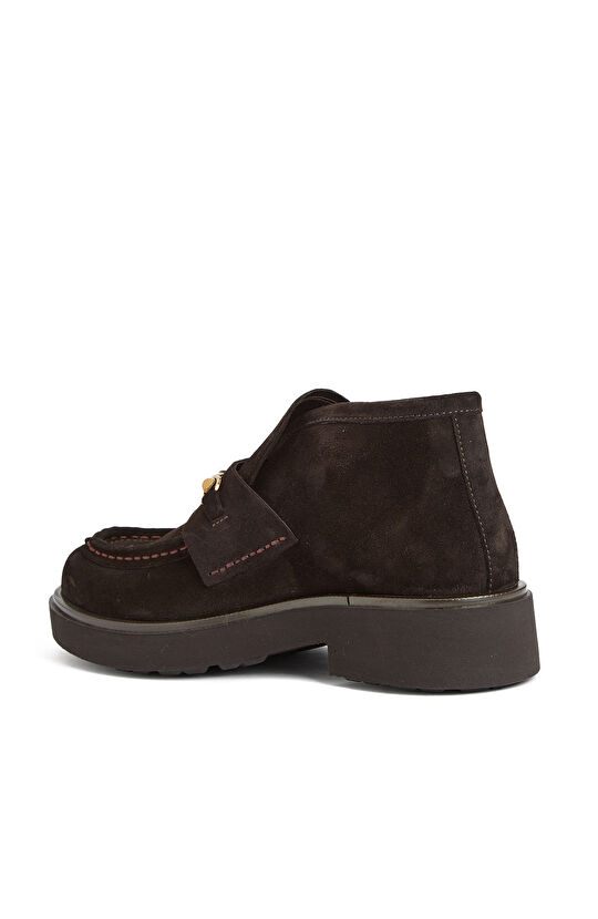 Kahverengi Kadın Deri Bot