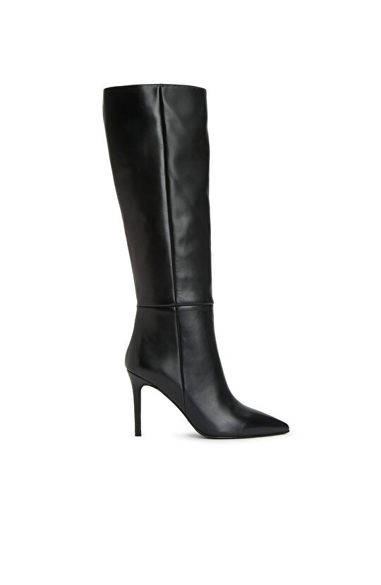 Siyah Kadın Deri Çizme