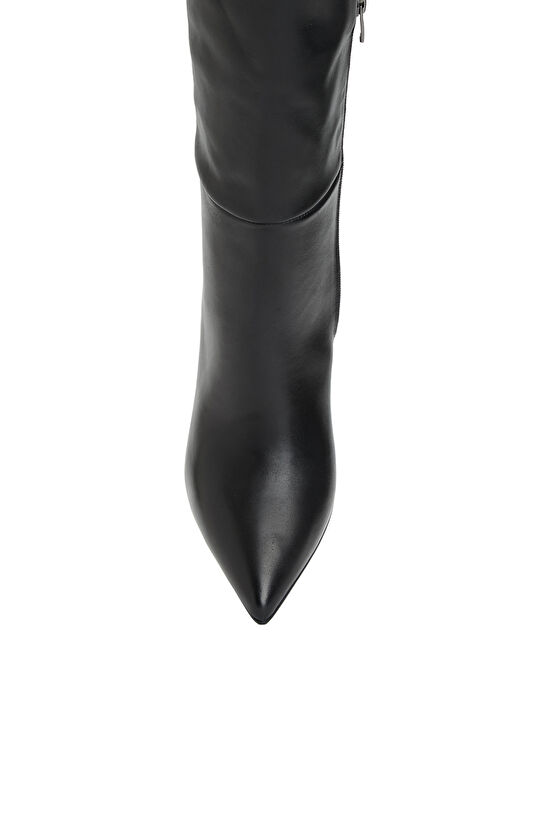 Siyah Kadın Deri Çizme