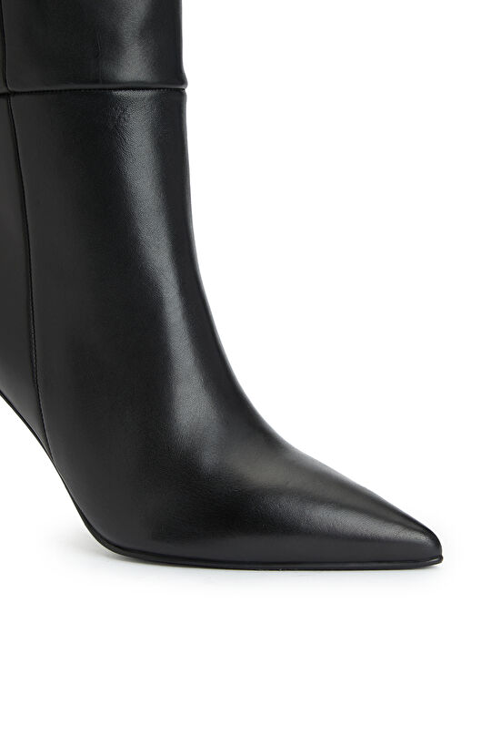 Siyah Kadın Deri Çizme