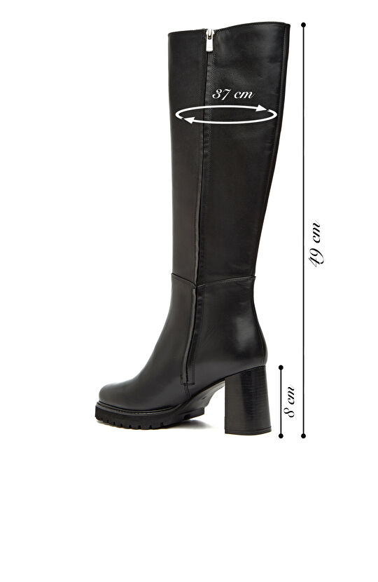Siyah Chelsea Kadın Deri Çizme