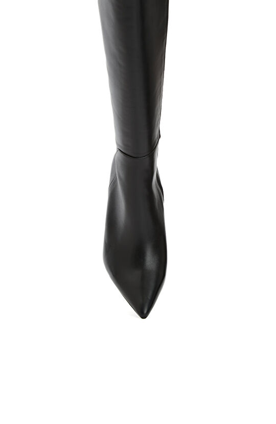 Siyah Kadın Deri Çizme