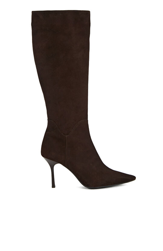 Kahverengi Kadın Deri Çizme