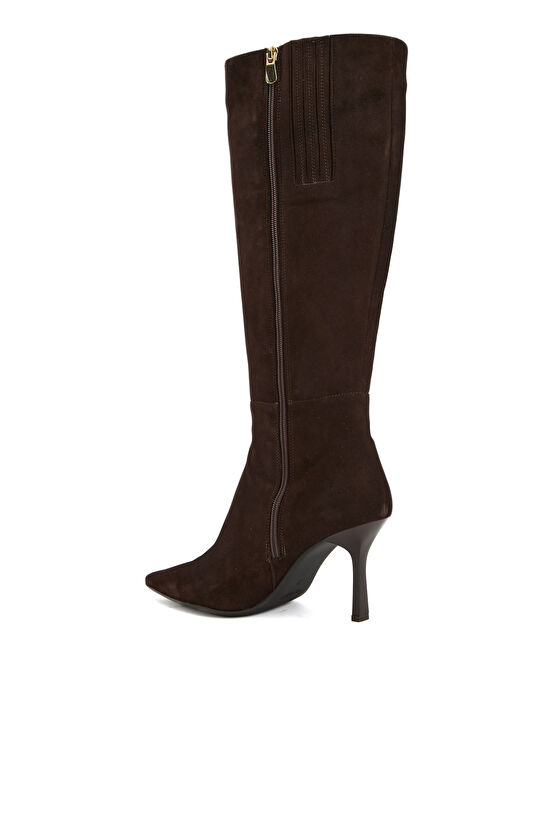 Kahverengi Kadın Deri Çizme