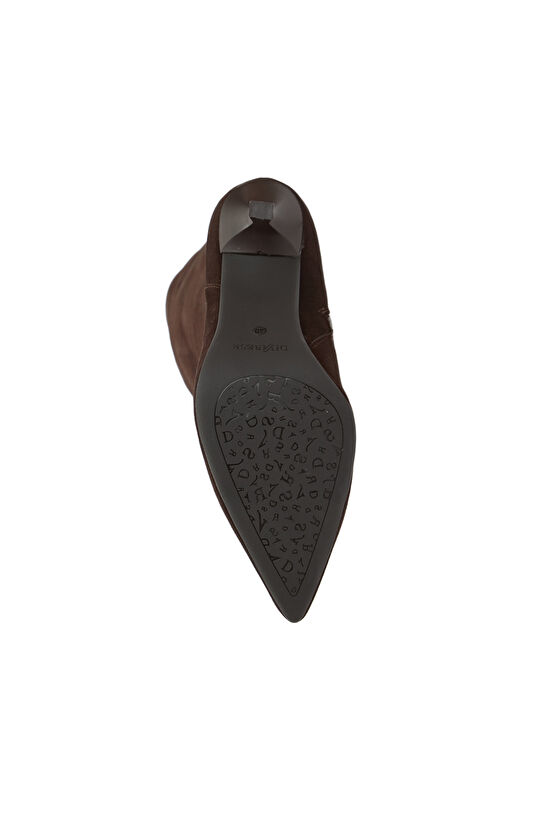 Kahverengi Kadın Deri Çizme