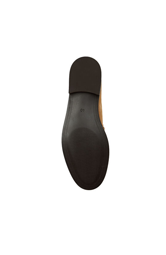 Gold Kadın Bantlı Süet Loafer