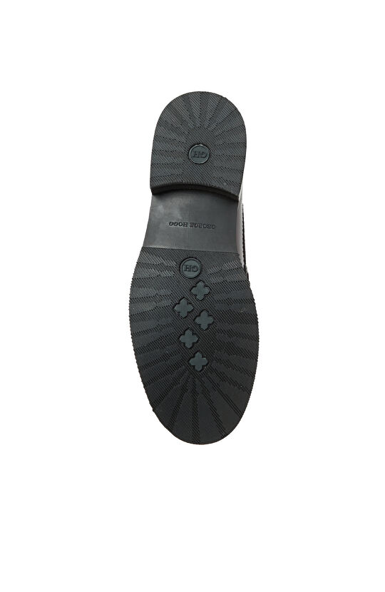 Bordo Kadın Püsküllü Rugan Deri Loafer