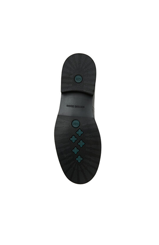 Kahverengi Tokalı Kadın Deri Loafer