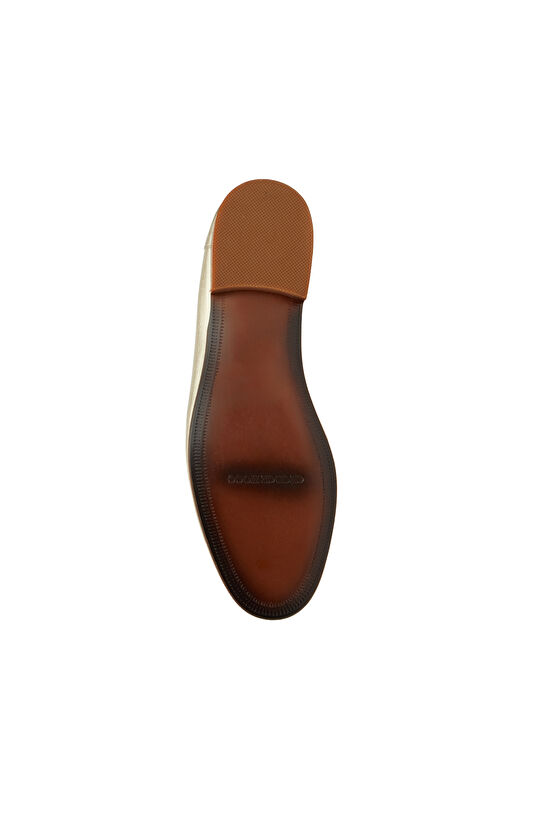 Gold Kuşak Detaylı Kadın Deri Loafer