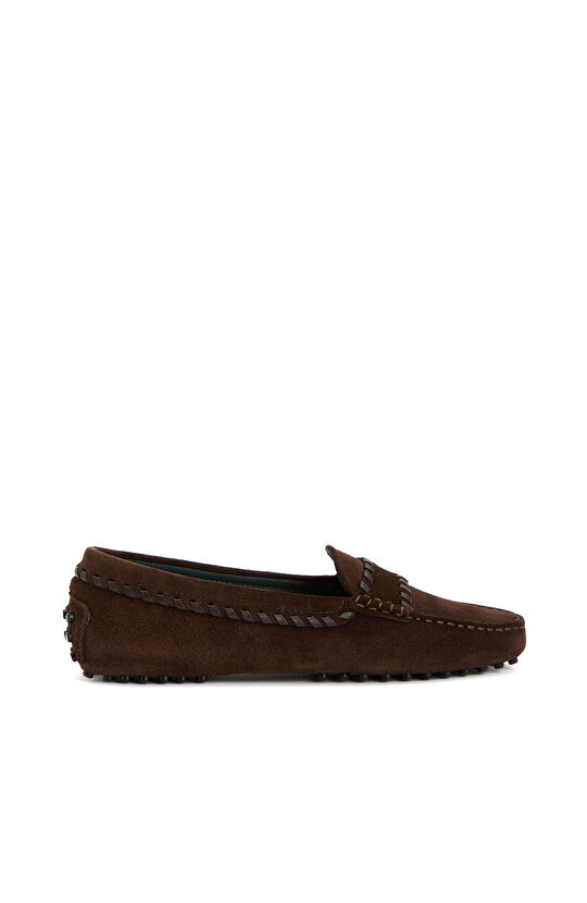 Kahverengi Kadın Deri Loafer