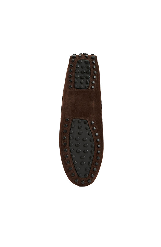 Kahverengi Kadın Deri Loafer
