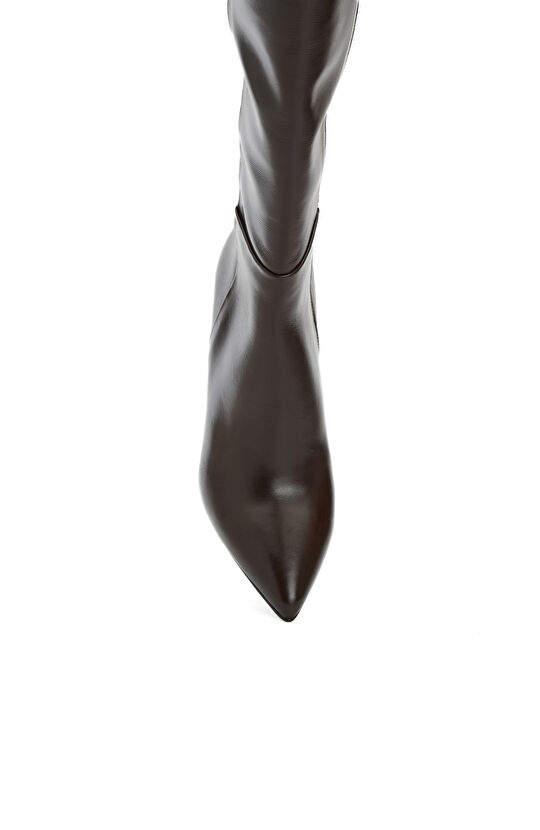 Kahverengi Kadın Deri Çizme