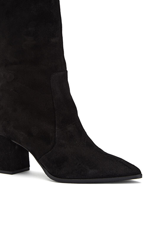 Siyah Kadın Deri Çizme