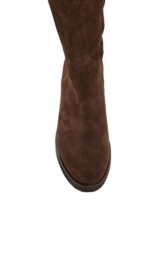 Kahverengi Kadın Süet Çizme