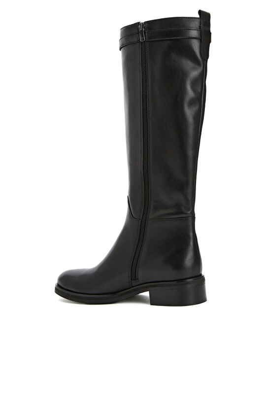 Siyah Kadın Deri Çizme