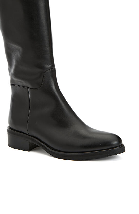 Siyah Kadın Deri Çizme