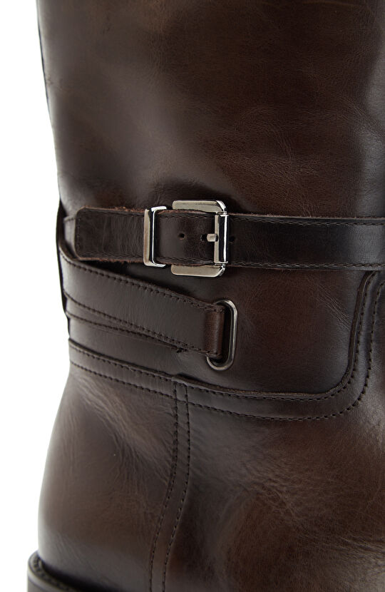 Kahverengi Kadın Deri Çizme